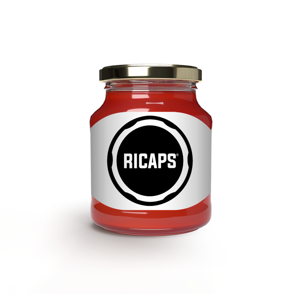 Bocal en verre avec capsule RICAPS